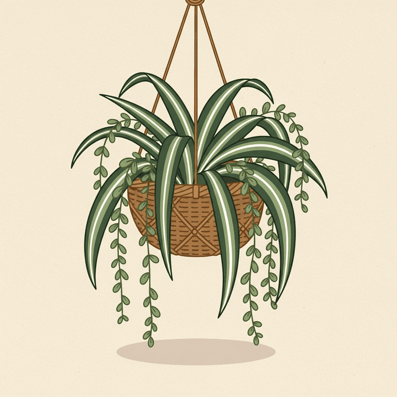 Spider Plant (Chlorophytum comosum)