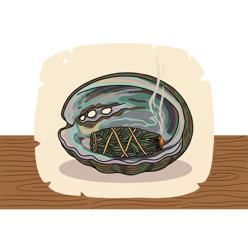 Natural Abalone Shell, 5-6 inch