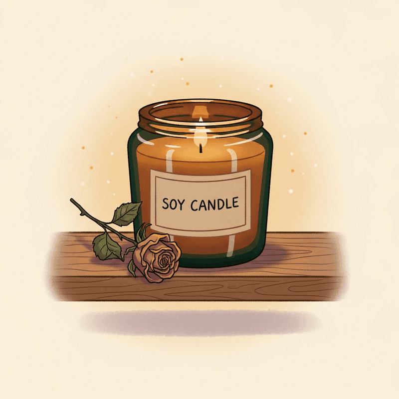 P.F. Candle Co. Sandalwood Rose Soy Candle