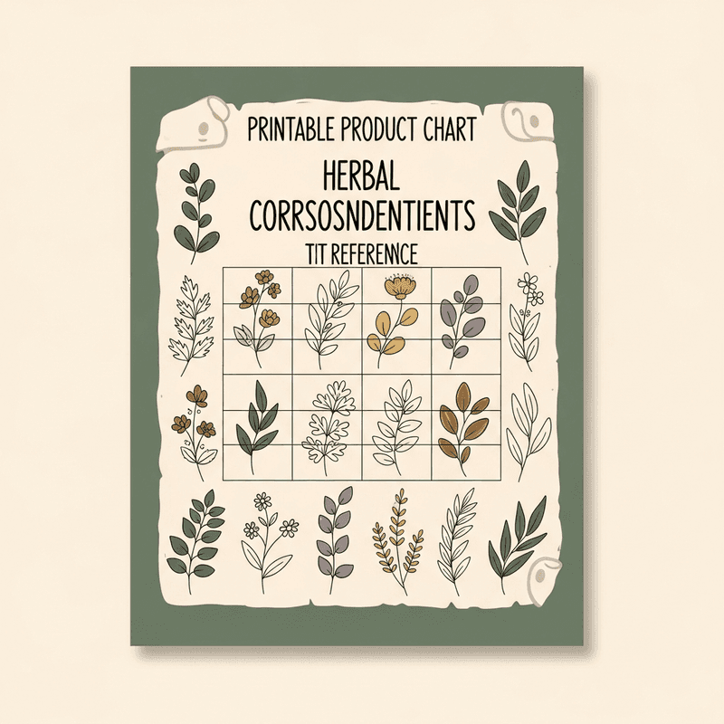Herbal Correspondences Chart (PDF)