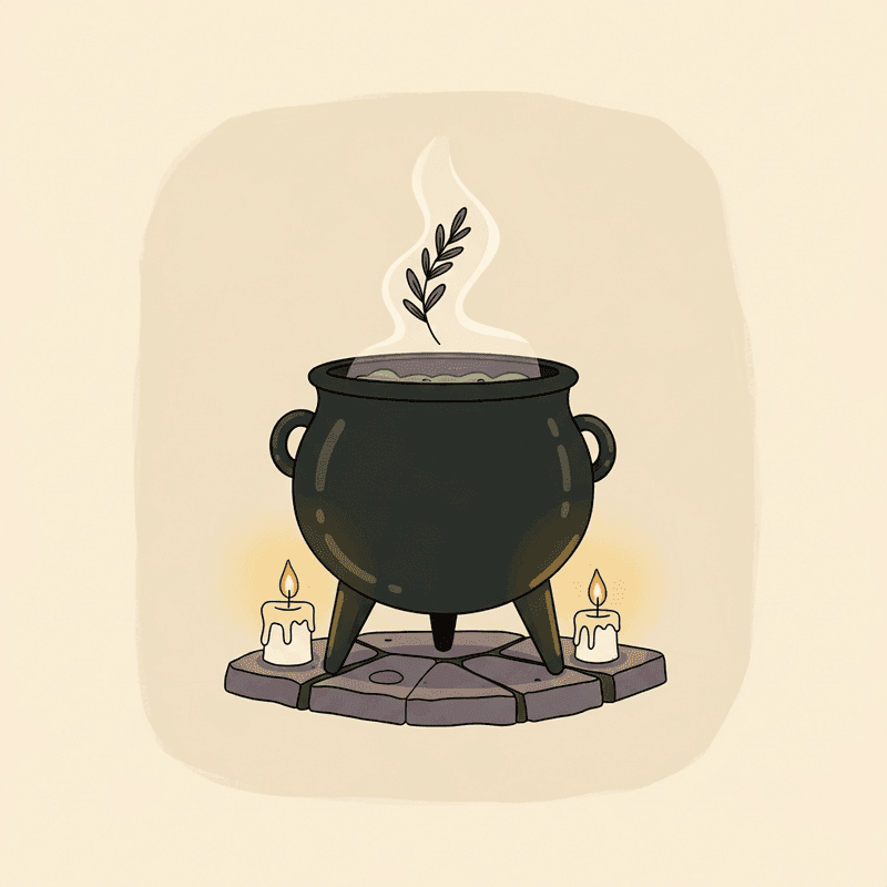 Cast Iron Cauldron, 3 inch