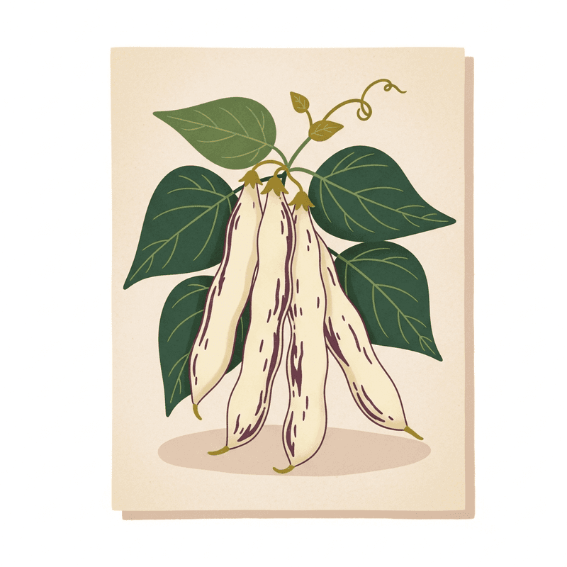 Seed Savers Exchange Dragon Tongue Bush Bean Seeds