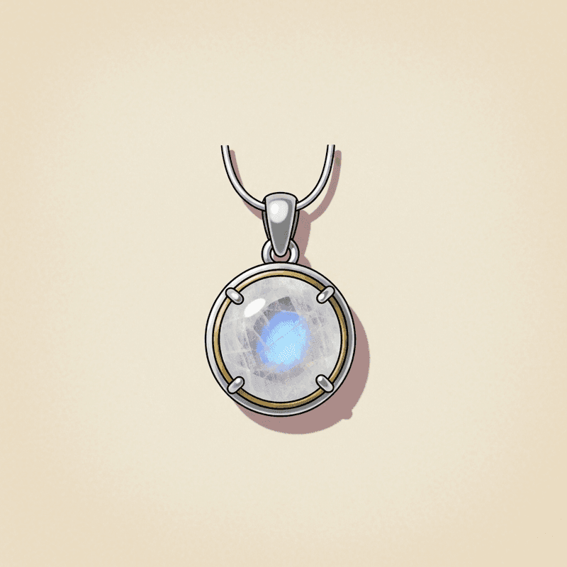 Moonstone Pendant · Sterling Silver
