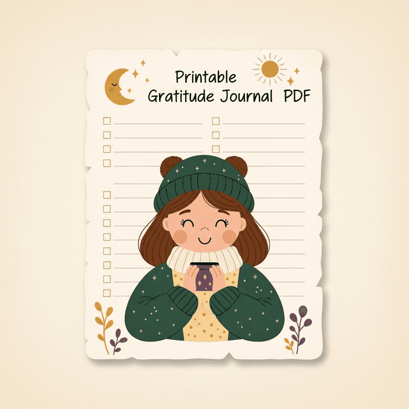 Daily Gratitude Journal Printable (PDF)