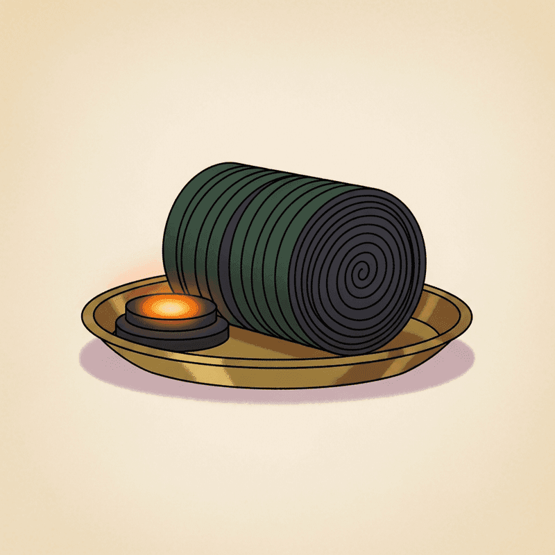 Charcoal Discs for Loose Incense, Roll of 10