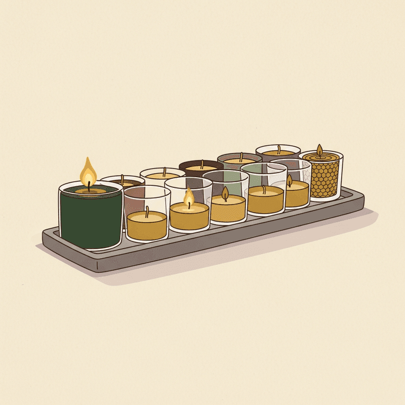 Beeswax Tealights, Box of 12