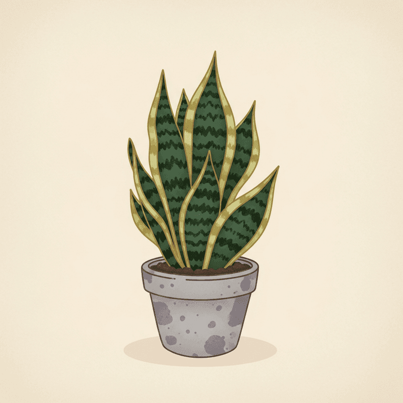 Snake Plant (Sansevieria Laurentii)