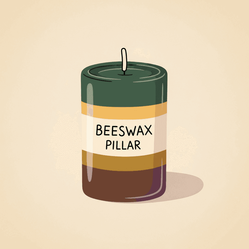Beeswax Pillar Candle