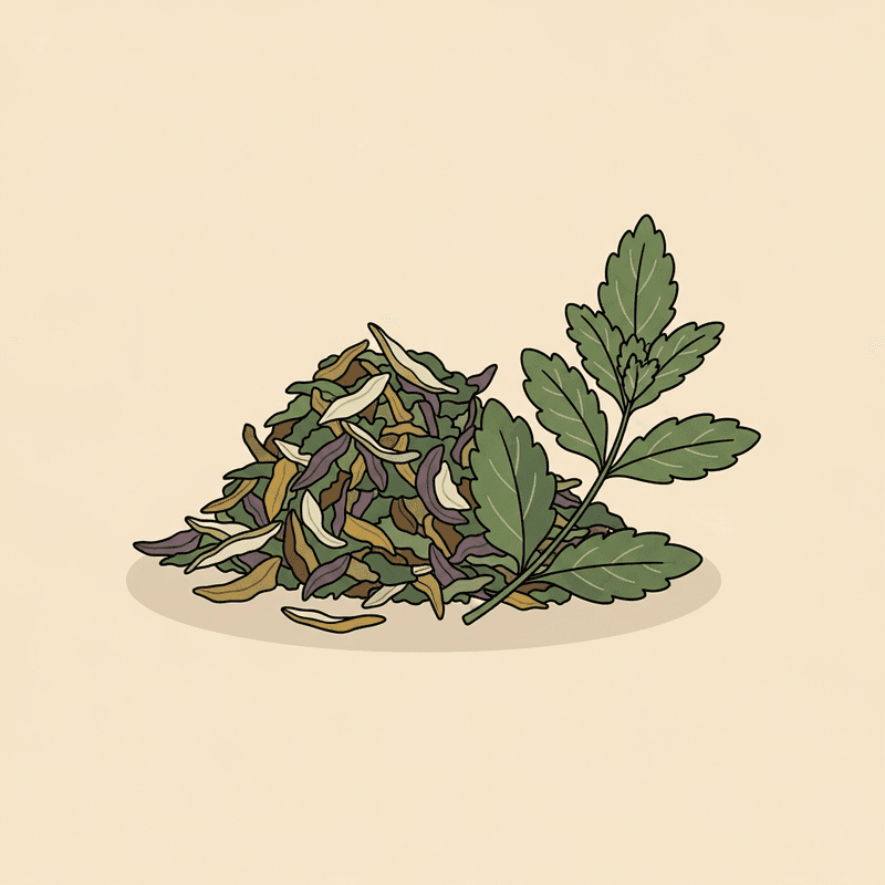 Dried Lemon Balm, Cut & Sifted, 1 oz