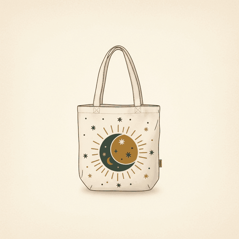 Celestial Canvas Tote