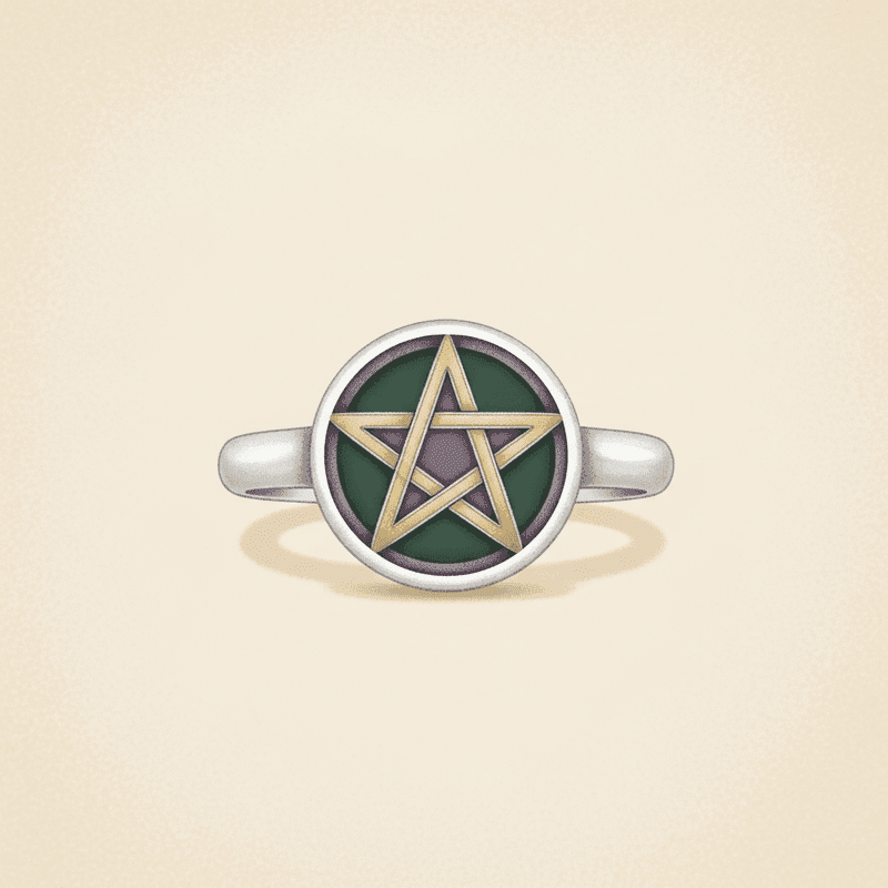 Pentacle Ring · Sterling Silver