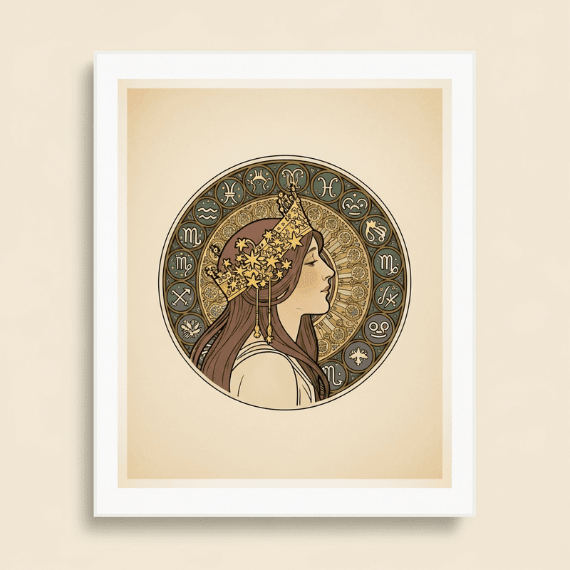 Alphonse Mucha · Zodiac (1896) Art Print