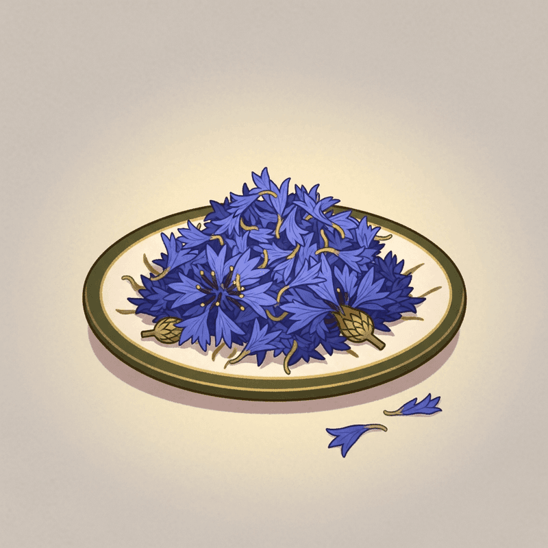 Dried Blue Cornflower Petals, 1 oz