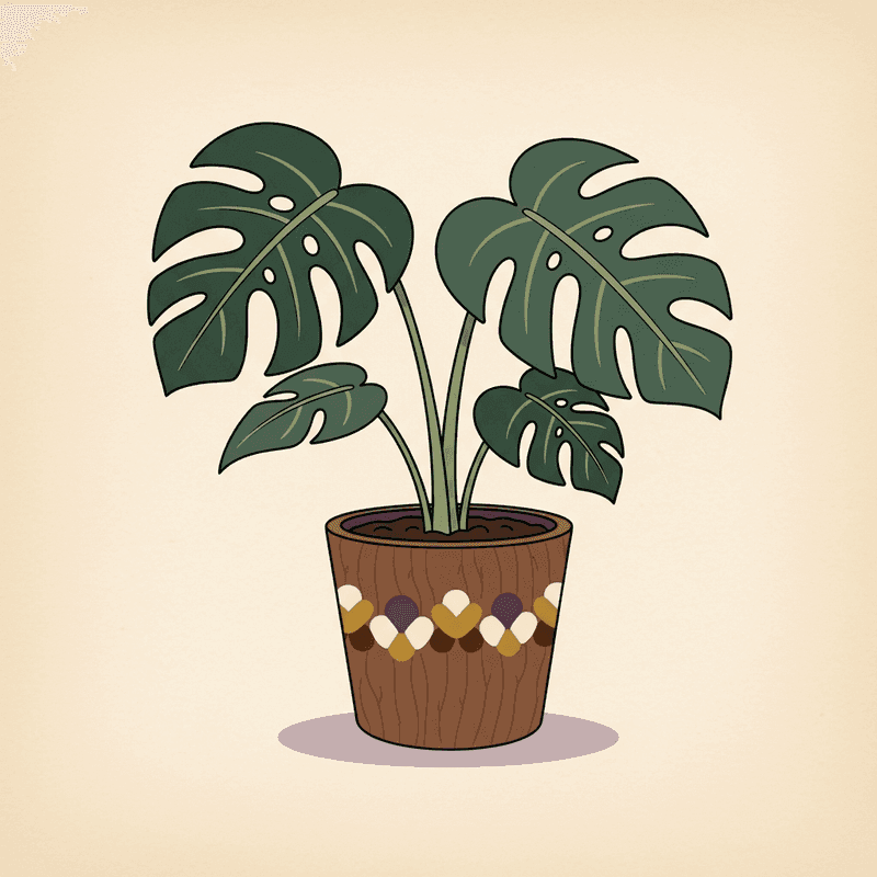 Young Monstera (Swiss Cheese Plant)