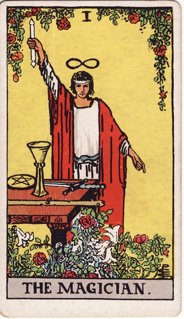 I · The Magician, Rider-Waite-Smith tarot, 1909
