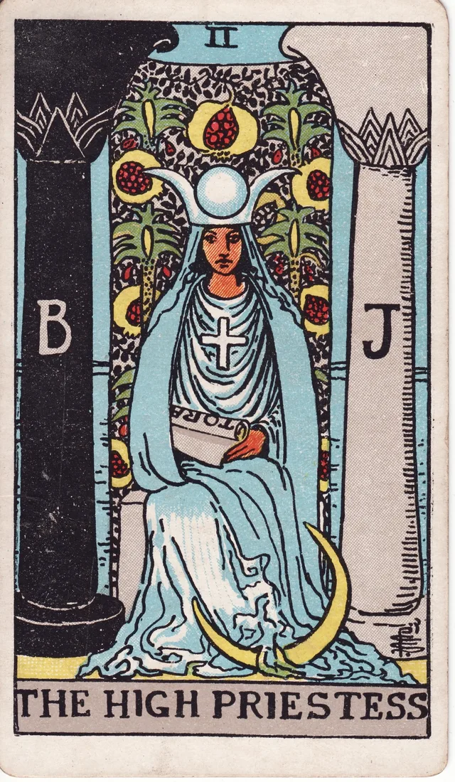 II · The High Priestess, Rider-Waite-Smith tarot, 1909